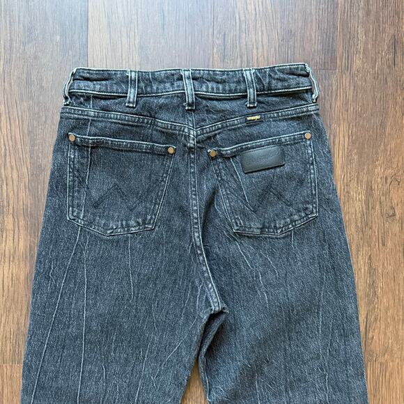 Wrangler Women’s Mom Jeans W28 L28 High Rise Tapered Leg Black Wash Western - Picture 3 of 9